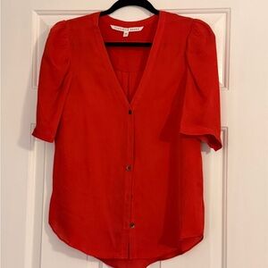 Veronica Beard Red Blouse